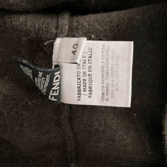 FENDI Wool Jumper Pants Dark Olive Green Sweater Set xs/s 4 - Picture 10 of 16